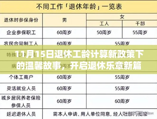 11月15日退休工龄计算新政策下的温馨故事,开启退休乐章新篇章