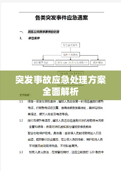 突发事故应急处理方案全面解析