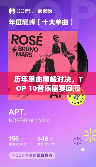 历年单曲巅峰对决,TOP 10音乐盛宴回顾
